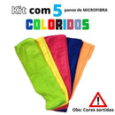 Kit 5 Panos De Limpeza Microfibra alta absorção Multiuso