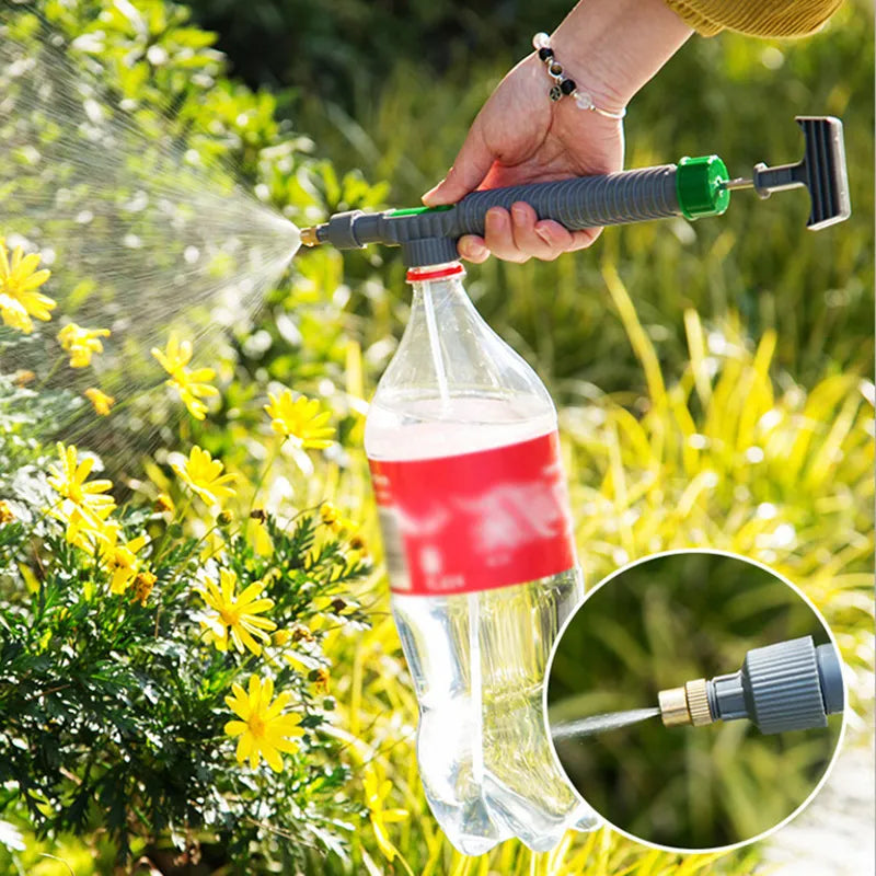 Pulverizador manual Garrafa de bebida ajustável Bico de cabeça de pulverização Ferramenta de rega de jardim Pulverizador Ferramentas agrícolas