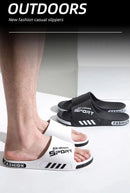 Fashion Men's Slippers PVC Soft Sole Non-slip Slides Casual Outdoor Beach Flip Flops Home Bathroom Couples Slippers New Sandal