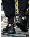 Safety Shoes Work Shoes Steel Toe Men Puncture-Protective Work Boots Indestructible Safety Lightweight