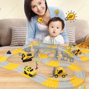 Construção de Pistas de Corrida Meninos Brinquedos com Brincar Carros de Engenharia e Pista de Corrida Playset Criar Engenharia Estrada Presentes Brinquedos para Crianças