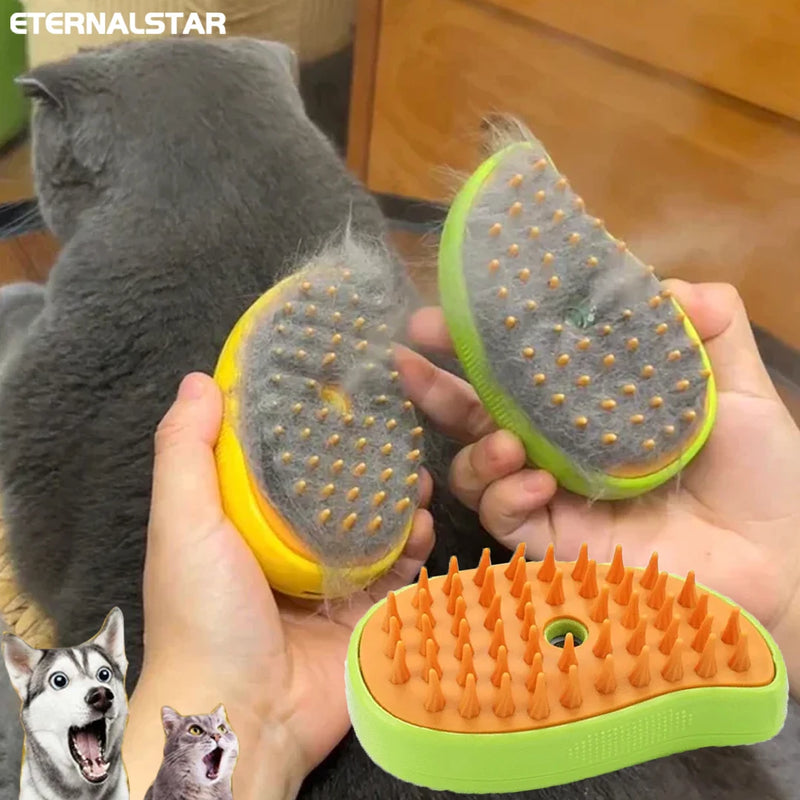 Escova Vapor Escova Pulverizador Elétrico para Massagem Pet ferramenta de tosa Derramamento 3 em 1 Sprays Elétricos Pentes de Massagem
