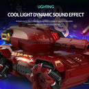 Tanques Rc 2.4G Modo de controle duplo Veículo blindado Bombas de água de alta velocidade Relógio de indução Controle remoto duplo Brinquedo