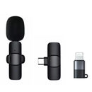 2.4G Wireless Lavalier Microphone Audio Video Recording Lapel Microphones for iPad/Android/Xiaomi/Samsung Live Game Broadcast