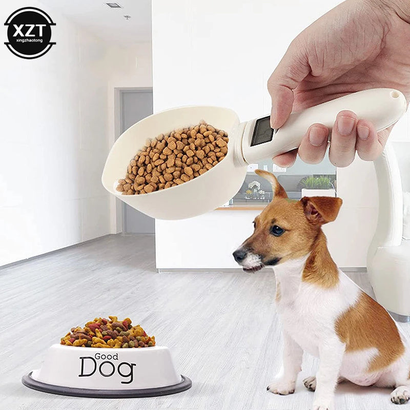 Colher de Medição de alimentos para animais de estimação Copo de medição eletrônico de comida para cães e gatos Balança de colher digital Balança de alimentos de cozinha com display LED