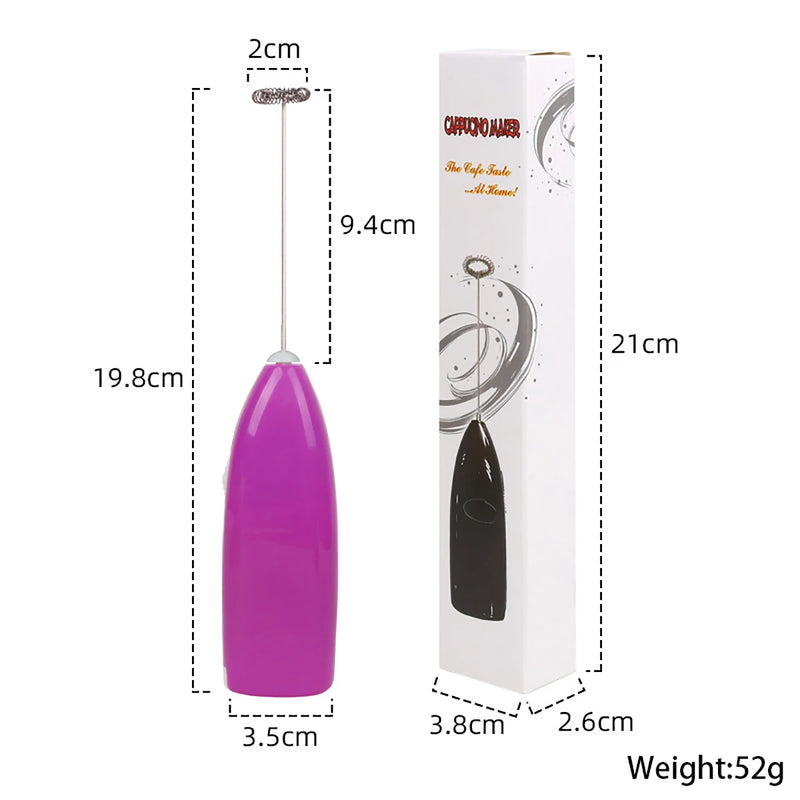 Misturador Mixer Bebidas/ovos Portátil Elétrico Bateria Mini