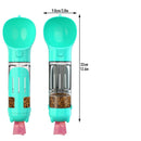 Garrafa de água para cães 550ML 4 em 1 dispensador portátil de tigela de água para animais de estimação copo de água de viagem para cães gatos com pá de coleta de cocô para caminhar