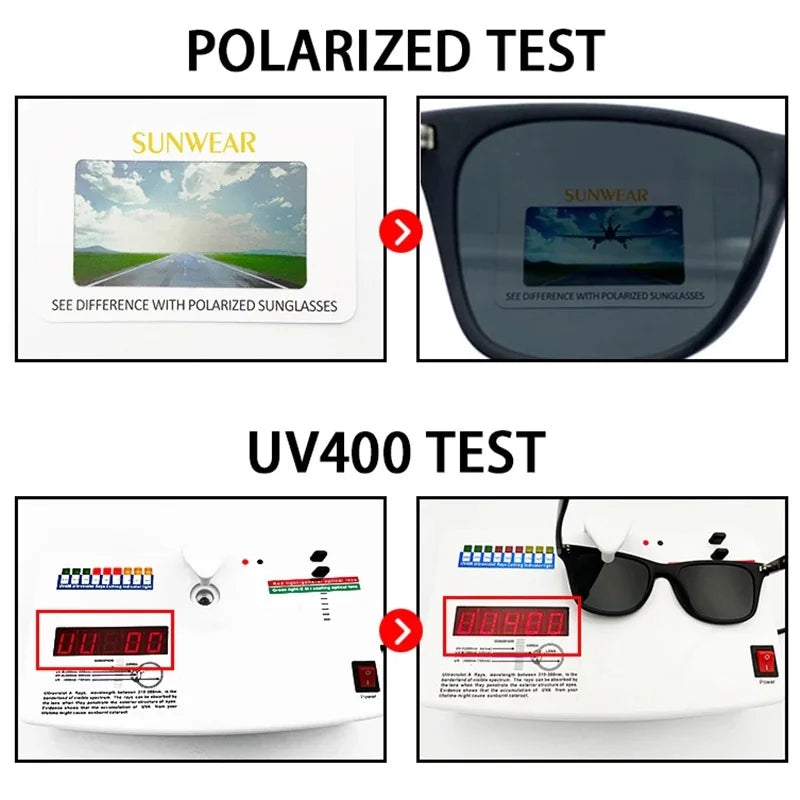 Óculos Night Vision Glasses  Visão Noturna PC Armação Óculos de Sol Polarizados