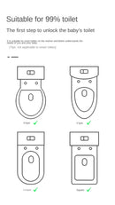 Baby and Child Toilet Seat Ring Female Baby and Little Boy Cushion Bedpan Cover Children's Toilet Household Auxiliary Toilet