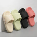 Thick Bottom Cloud Slippers Women Fashion Letter Print Platform Sandals Woman 2025 Comfortable Soft Sole Beach Pillow Slides