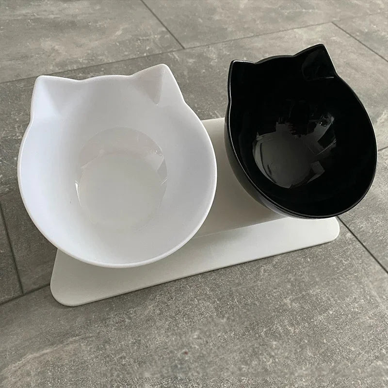 Tigela antiderrapante para cães com tigela de cachorro dupla antiderrapante com suporte Pet Feeding Cat Water Bowl For Cats Food Pet Bowls For Dogs Feeder Product Supplies