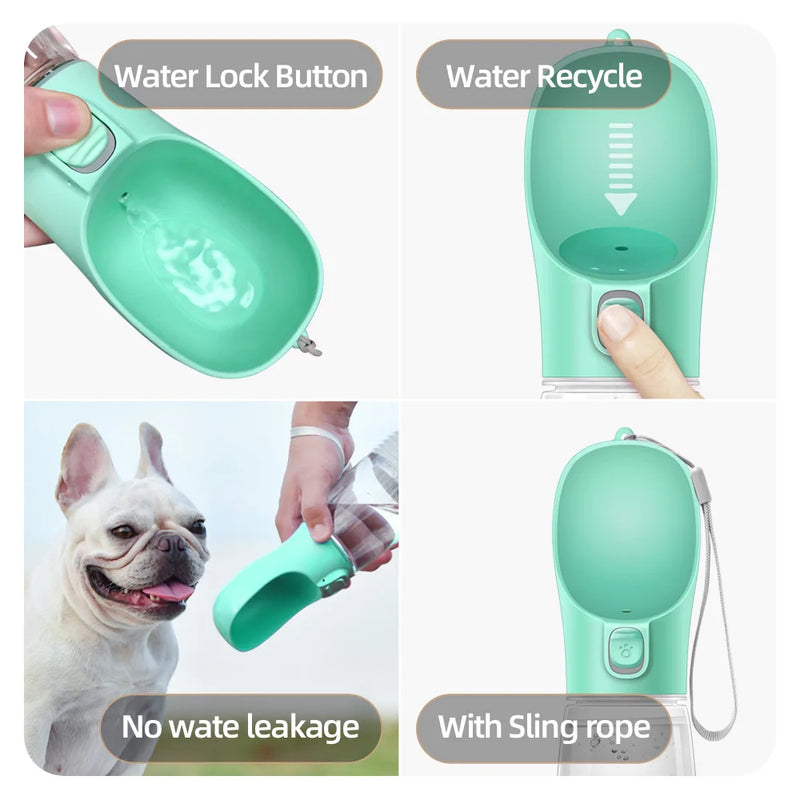 Garrafa de água portátil para cães pequenos e grandes Cat Outdoor Pets Pro