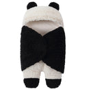 Recém-nascido Baby Supplies Inverno Fleece Warm Sleeping Bag Cotton Pure Color Swaddle Baby Sleeping Bag Out Blanket