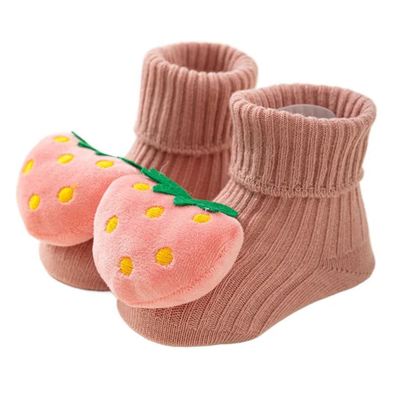 Cute Baby Girl  Boy Socks Cotton Baby Socks Rubber Anti Slip Boy Girl Floor Kids Toddlers Sock Infant Newborn Gift