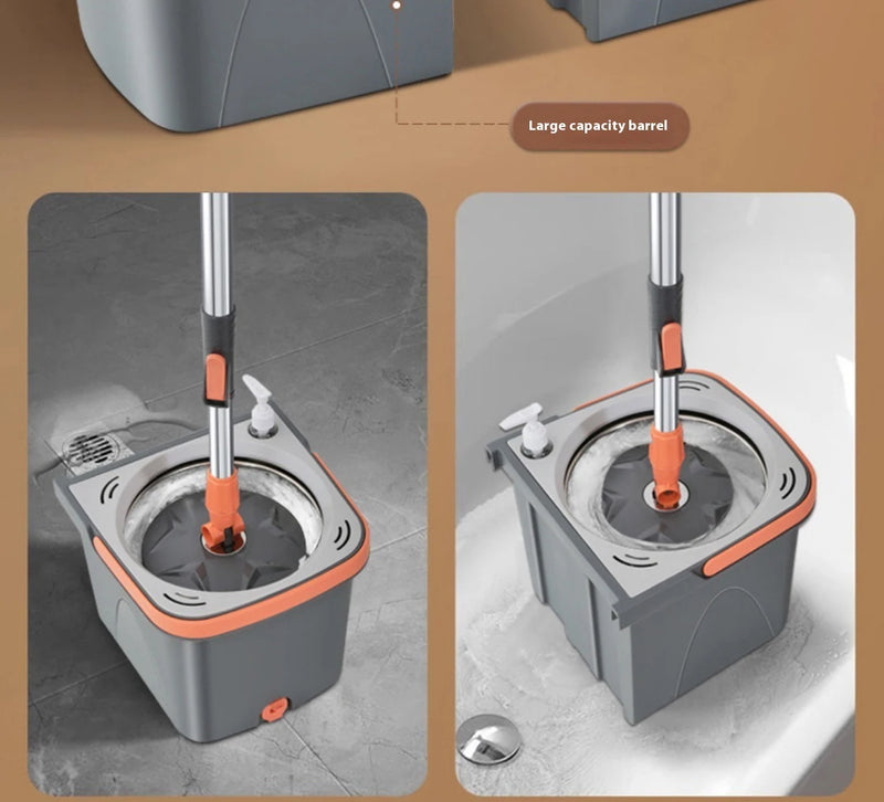 Lazy Hand Wash Free Mop Rotating Mop Set Detachable Mop Bucket Set With Bucket Household Mop 360 Rotating Mop House Cleaning