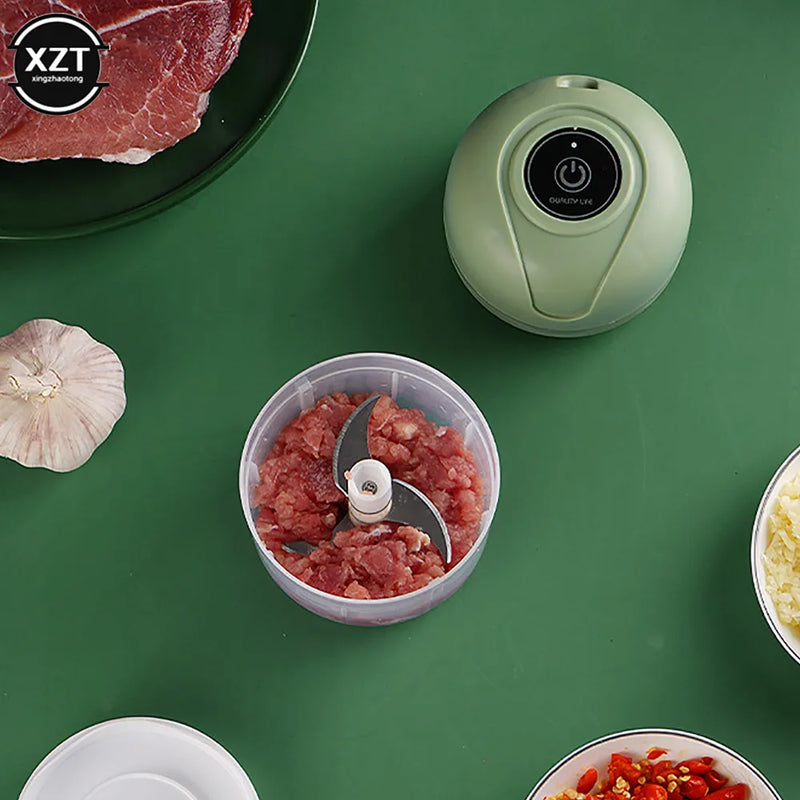 Mini cortador de alho elétrico USB moedor de carne máquina de mascar de alho resistente durável esmagado gengibre vegetal ferramenta de cozinha