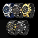 Relogio FOXBOX Business Watch Men Fashion Diver Watch Men Top Brand Luxury Sport Waterproof Military Chronograph Relógio Masculino+BOX