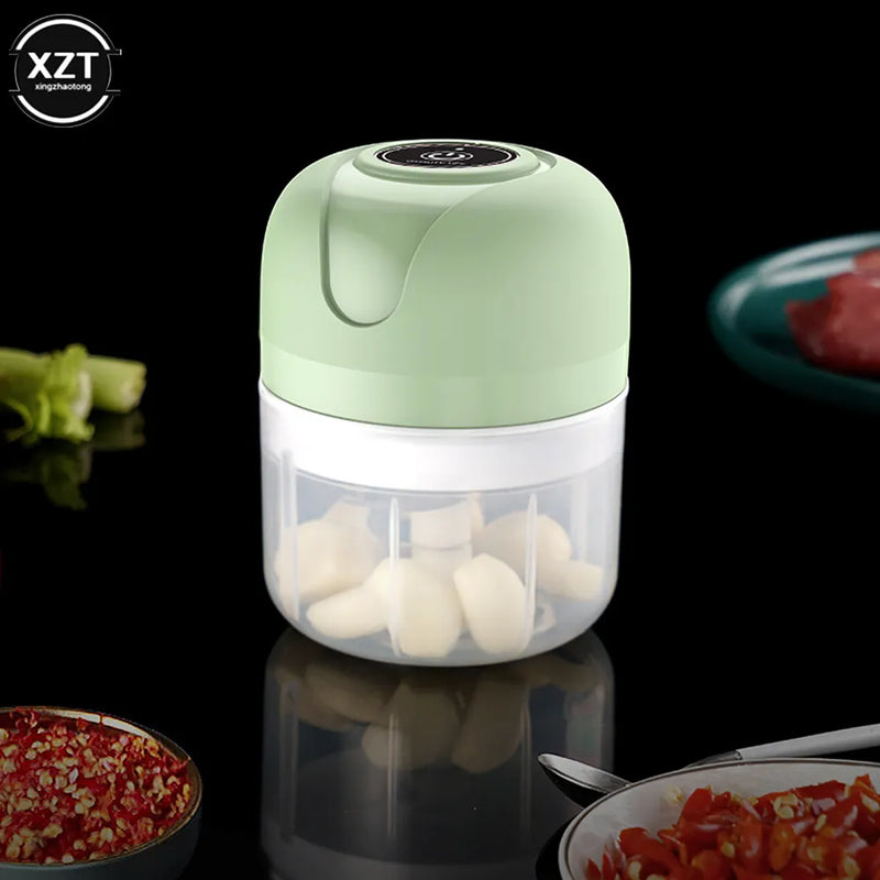Mini cortador de alho elétrico USB moedor de carne máquina de mascar de alho resistente durável esmagado gengibre vegetal ferramenta de cozinha