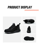 Safety Shoes Work Shoes Steel Toe Men Puncture-Protective Work Boots Indestructible Safety Lightweight