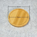 Multi Bamboo Tray Wood Saucer Flower Pot Tray Cup Pad Coaster Plate Kitchen Decorative Plate Creative Coaster Coffee Cup Mat