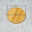 Multi Bamboo Tray Wood Saucer Flower Pot Tray Cup Pad Coaster Plate Kitchen Decorative Plate Creative Coaster Coffee Cup Mat