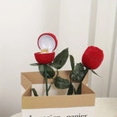 1pc-Simulated rose ring box, rose bouquet engagement ring box, proposal ring box, wedding specific romantic gift box