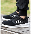 Lightweight Comfortable Steel Toe Shoes For Men Work Sneakers Safety Toe Slip On Puncture Proof Footwear Indestructible Shoes