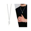 Wicky Wicky 1 Piece Jewelry Necklace Male Radius Chain 316L Stainless Steel Thunder 2mm