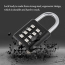 8 Digits Password Code Outdoor Waterproof Combination Padlock Zinc Alloy Suitcase For Luggage Travel Smart Lock Keyed Anti-thief