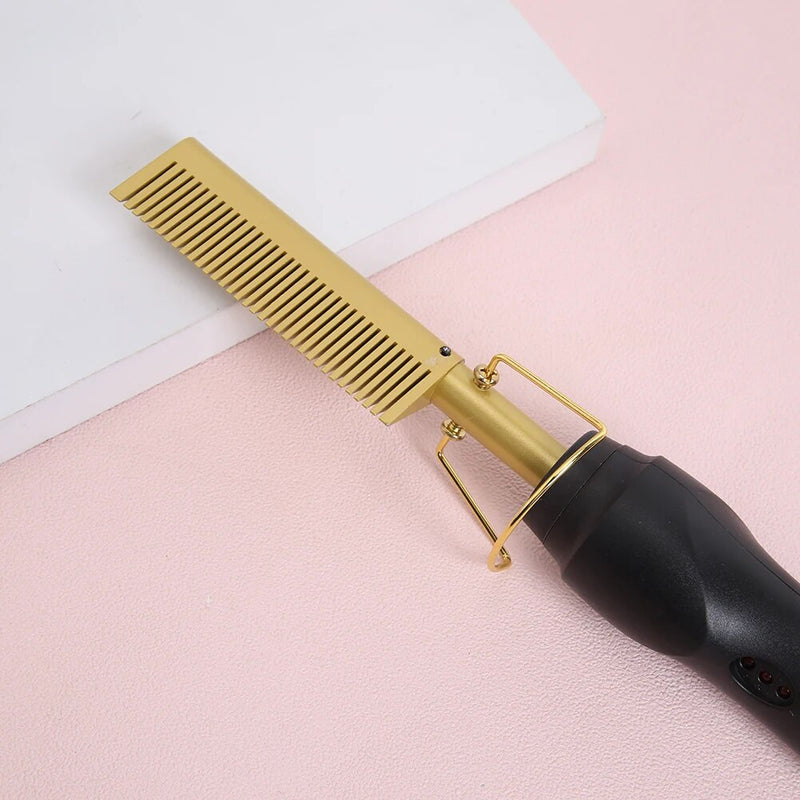 Pente de Cabelo Modelador ( 80w 3 modos 2 em 1 ) - Pente de Estilo