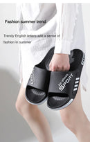 Fashion Men's Slippers PVC Soft Sole Non-slip Slides Casual Outdoor Beach Flip Flops Home Bathroom Couples Slippers New Sandal
