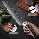 Kit Facas de Cozinha Set,  Churasco Pro , Faca Chef, Ultra-Sharp, Santoku, Cutelo, Corte, Utilidade, Fruta, 1-10pcs