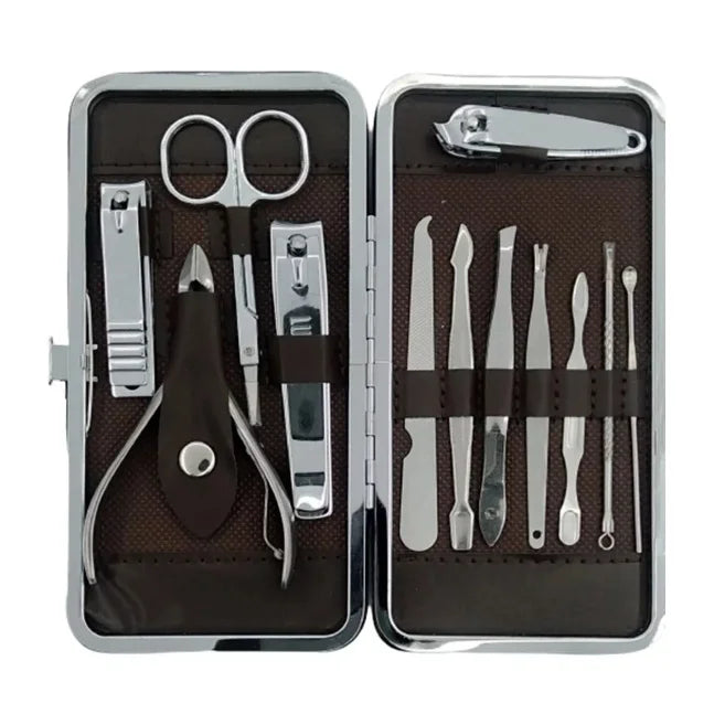 Kit para Unhas Cortador Manicure Portatil Estojo Pinca TesouraFELIZ99