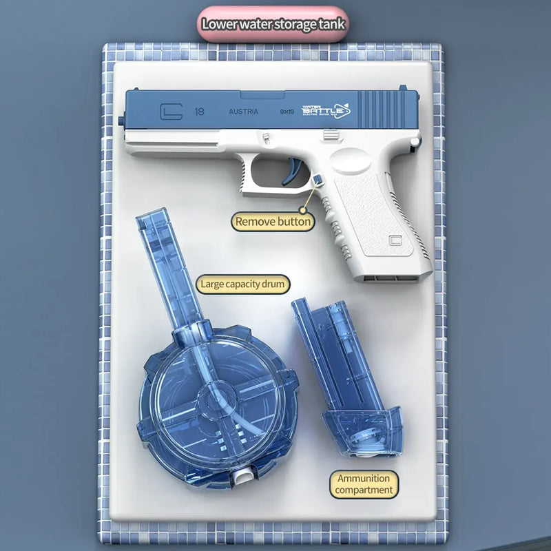 Arma Elétrica de Água, Explodes, Alta Pressão, Forte Carregamento, Água de Energia, Pistolas Automáticas de Água