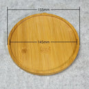 Multi Bamboo Tray Wood Saucer Flower Pot Tray Cup Pad Coaster Plate Kitchen Decorative Plate Creative Coaster Coffee Cup Mat