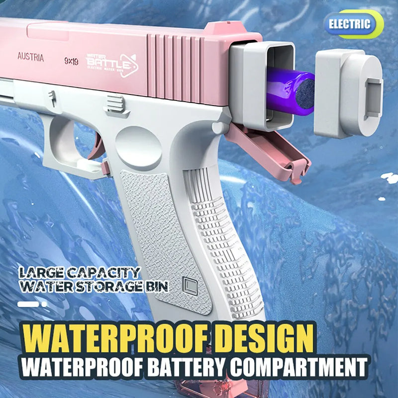 Arma Elétrica de Água, Explodes, Alta Pressão, Forte Carregamento, Água de Energia, Pistolas Automáticas de Água