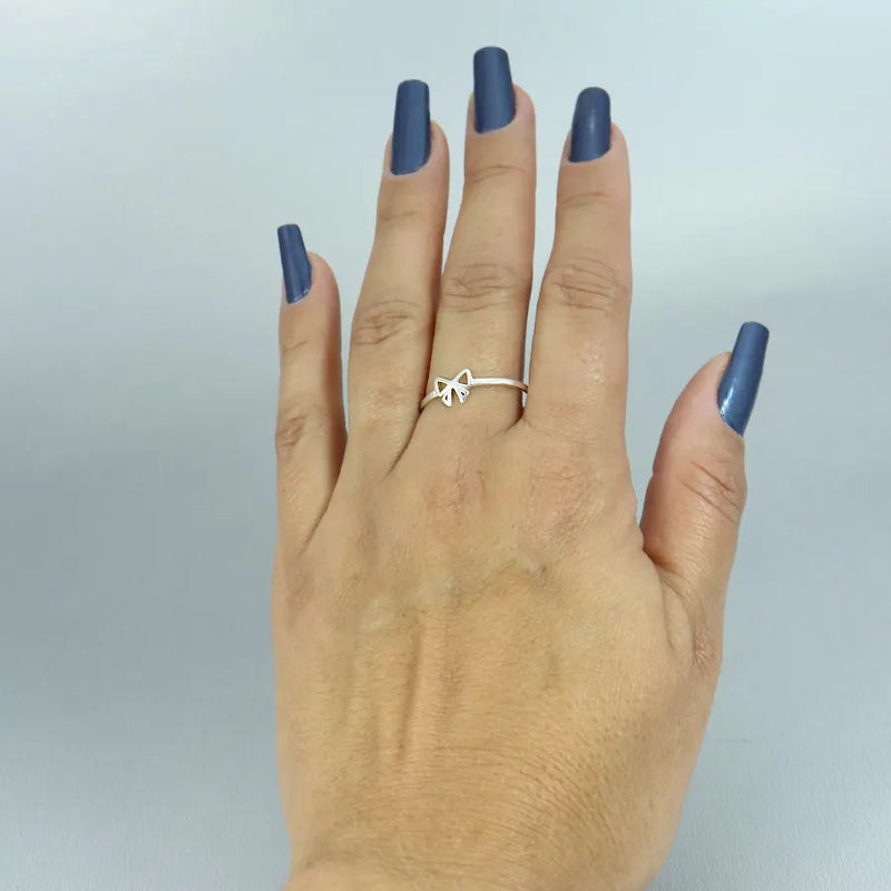 Women's Ring Delicate Lace Silver Legitima