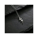 Wicky Wicky 1 Piece Jewelry Necklace Male Radius Chain 316L Stainless Steel Thunder 2mm