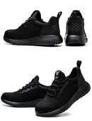 Safety Shoes Work Shoes Steel Toe Men Puncture-Protective Work Boots Indestructible Safety Lightweight