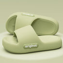 Thick Bottom Cloud Slippers Women Fashion Letter Print Platform Sandals Woman 2025 Comfortable Soft Sole Beach Pillow Slides