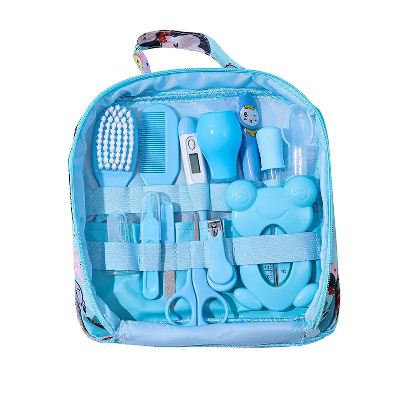 Cuidados com o bebê recém-nascido Bebê Crianças Unhas Cabelo Cuidados com a saúde Termômetro Escova de limpeza Kit Cuidados Bebes Essentials Recém-nascido Material Segurança
