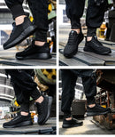 Safety Shoes Work Shoes Steel Toe Men Puncture-Protective Work Boots Indestructible Safety Lightweight