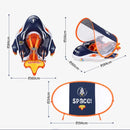 Anel de natação em forma de foguete toldo destacável inflável anel de natação infantil anel de natação do bebê