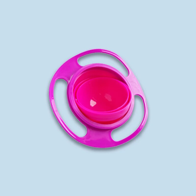 Universal Gyro Bowl Design Prático Crianças Rotary Balance Novidade Gyro Umbrella 360 Girar à prova de derramamento pratos de alimentação sólida