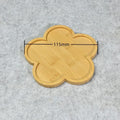 Multi Bamboo Tray Wood Saucer Flower Pot Tray Cup Pad Coaster Plate Kitchen Decorative Plate Creative Coaster Coffee Cup Mat