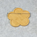 Multi Bamboo Tray Wood Saucer Flower Pot Tray Cup Pad Coaster Plate Kitchen Decorative Plate Creative Coaster Coffee Cup Mat