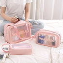 Kit 3 Bolsas Necessaire Kit Makeup Organizer Bag Female Objects Male Large Personal Hygiene