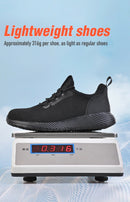 Safety Shoes Work Shoes Steel Toe Men Puncture-Protective Work Boots Indestructible Safety Lightweight