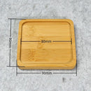 Multi Bamboo Tray Wood Saucer Flower Pot Tray Cup Pad Coaster Plate Kitchen Decorative Plate Creative Coaster Coffee Cup Mat