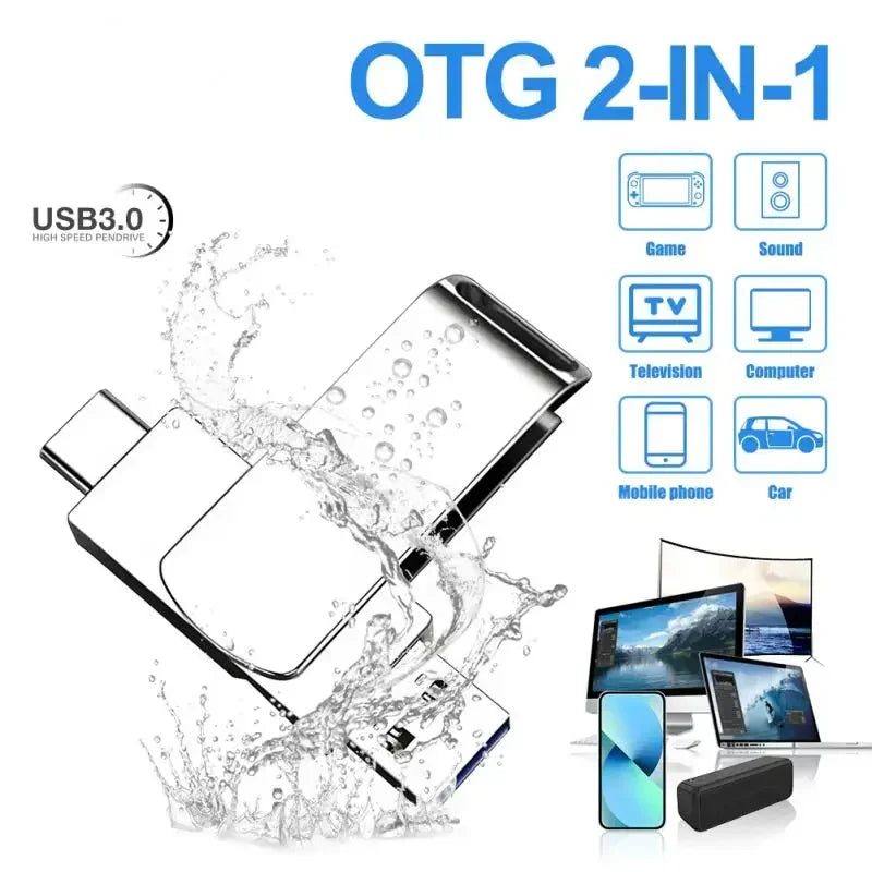 Pen Drive Xiaomi 16TB USB 3.0 8TB 4TB High Speed Transfer Metal SSD Pendrive Cle Portable U Disk Flash Drive Memoria USB Stick